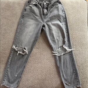 American Eagle Womens Distressed‎ Gray Women Jeans size 6